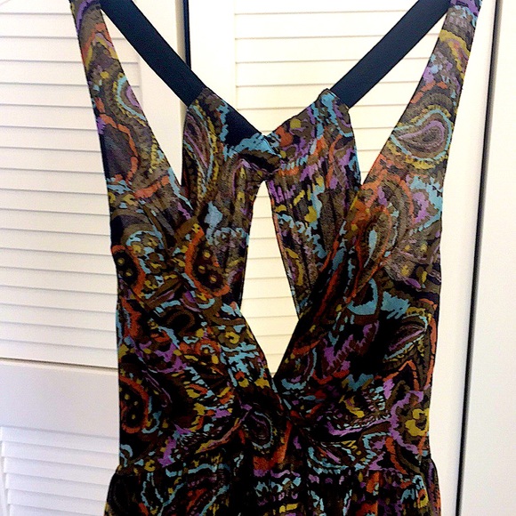 🌹Pretty, Never Worn, MODA International, Lined, Maxi Chiffon Dress, size 14 - Picture 8 of 9